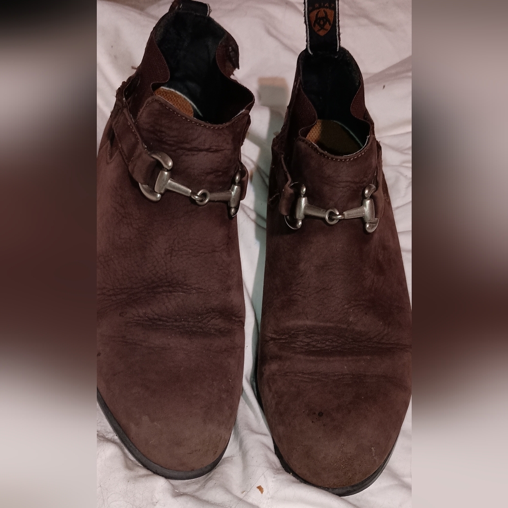 Ariat Brown Leather Snaffle Ankle boots 7M ladies